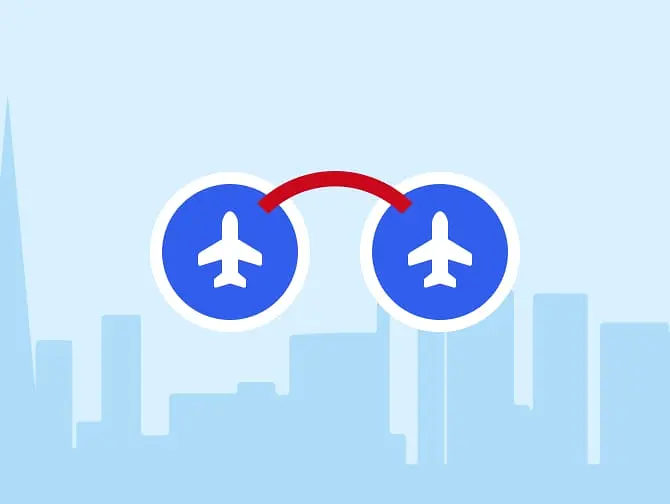 Transporte entre los aeropuertos