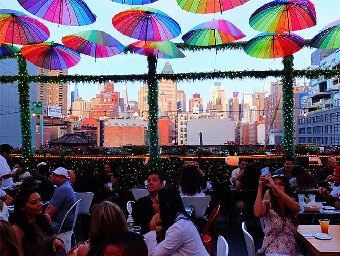 Restaurantes en Nueva York Vista desde Cantina Rooftop