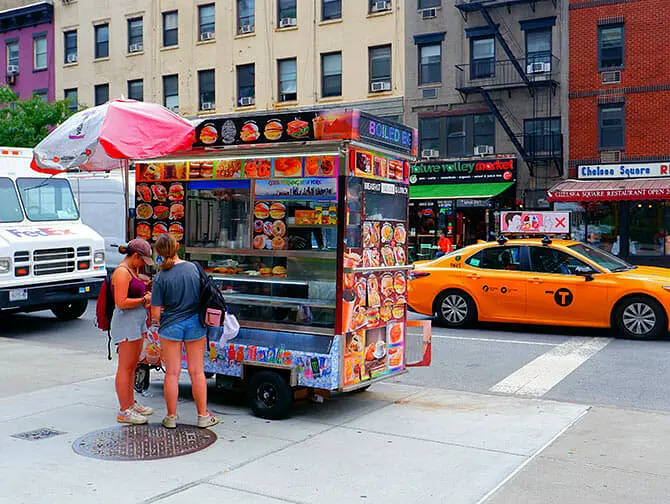 Desayuno en Nueva York - Puesto ambulante