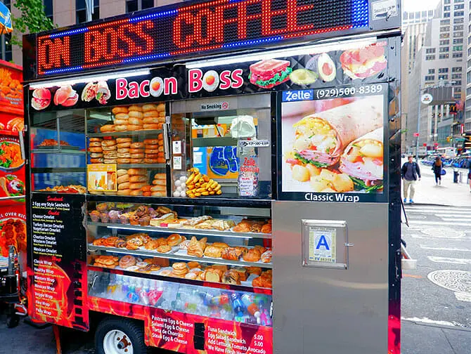 Desayuno en Nueva York - Comida callejera