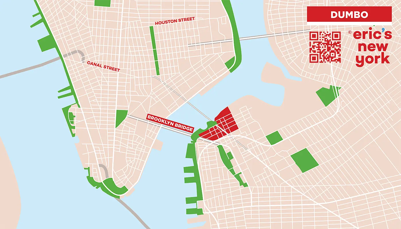 Dumbo en Nueva York - Mapa Gratuito
