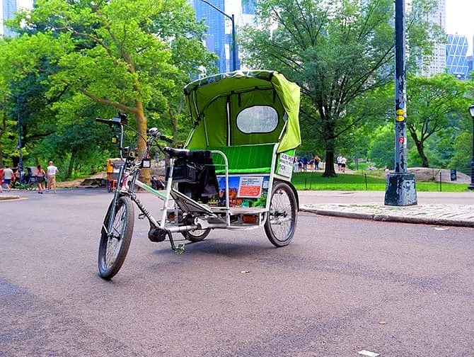 Tour en pedicab por Central Park